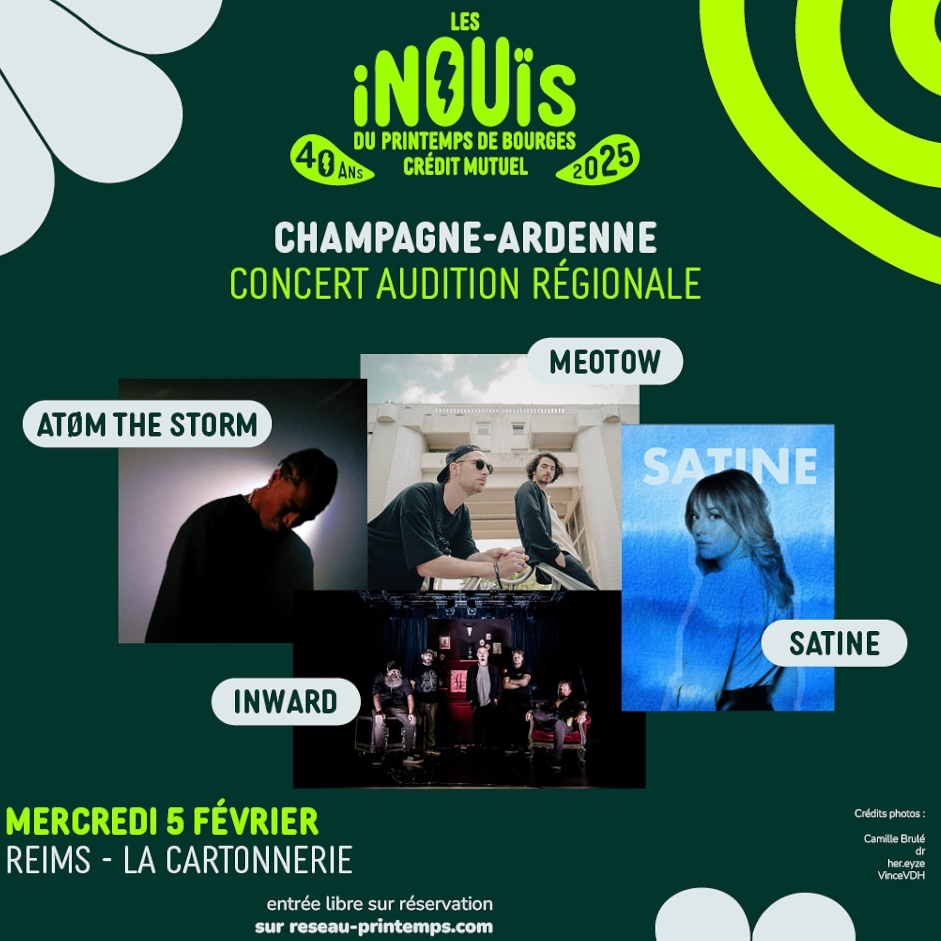 Les concerts auditions des Inouïs du Printemps de Bourges